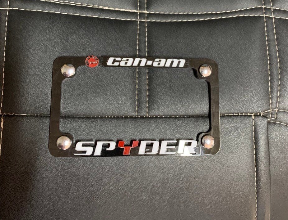 CAN AM SPYDER License Plate Frame 1xpcs Set Tag Cover Fits Etsy
