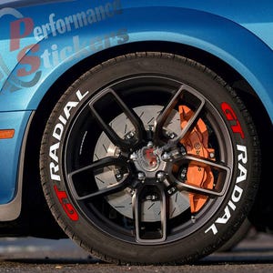 Tire Lettering for GT RADIAL Tyre lettering universal Stickers -Fast Shipping-