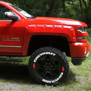 Tire Lettering for SILVERADO Tyre lettering universal Tyre Decal Stickers pneu sticker ALL Sizes -Fast Shipping-
