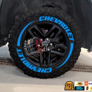 Tire Lettering for CHEVROLET S.U.V. Tyre lettering fits SILVERADO universal Stickers -Fast Shipping-