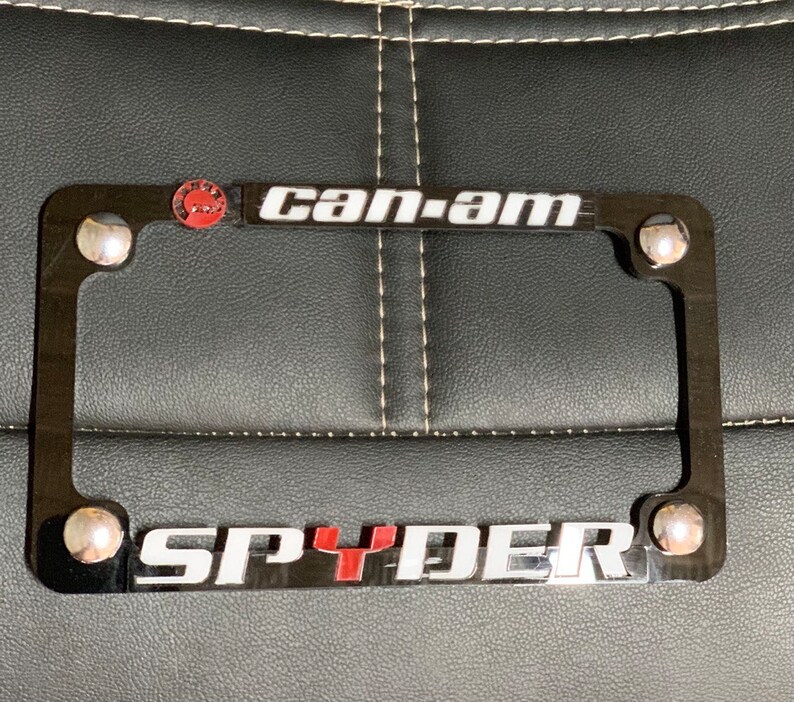 CAN AM SPYDER License Plate Frame 1xpcs Set Tag Cover Fits Etsy