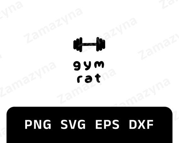 Gym Rat Digital Download Funny Weightlifting Fitness 