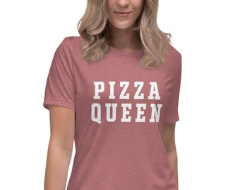 Pizza Queen Women's T-Shirt, Pizza Queen Shirt, Pizza T-Shirt, Women's Pizza T Shirt, Pizza Lover Shirt, Pizza Lover Gift, Funny Food Shirt