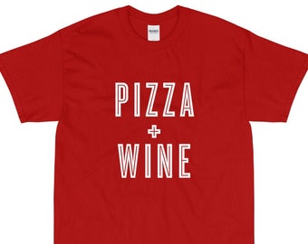 Pizza T-Shirt, Pizza Wein Shirt, Pizza-Liebhaber-Shirt, Pizza-Liebhaber-T-Shirt, Pizza-Liebhaber-Geschenk, lustige Essen Shirt, lustige Wein Shirt, Pizza Shirt