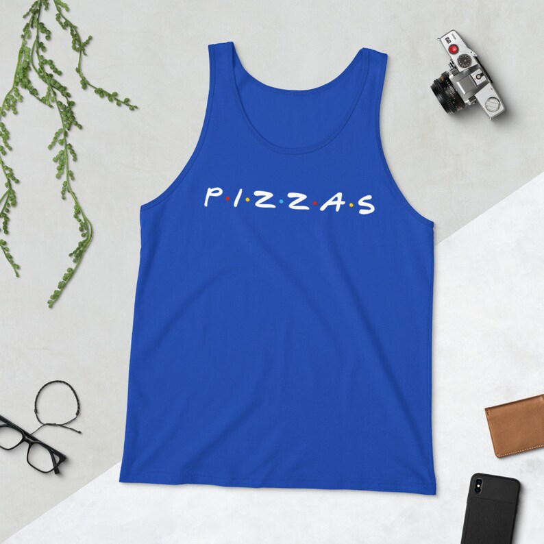 Pizzas Friends Tank Top Pizza Tank Top Pizza Gym Shirt Funny Gym Tank Top Funny Food Tank Pizza Lover Tank Top Pizza Lover Gift