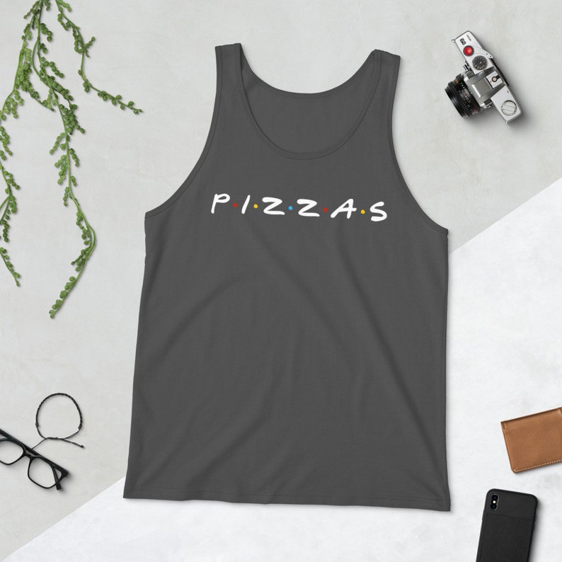 Pizzas Friends Tank Top Pizza Tank Top Pizza Gym Shirt Funny Gym Tank Top Funny Food Tank Pizza Lover Tank Top Pizza Lover Gift