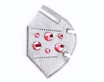 Mask with Rhinestone Covering