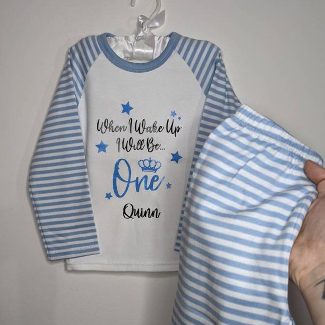 When I wake up I will be ONE pyjamas Personalised First Etsy