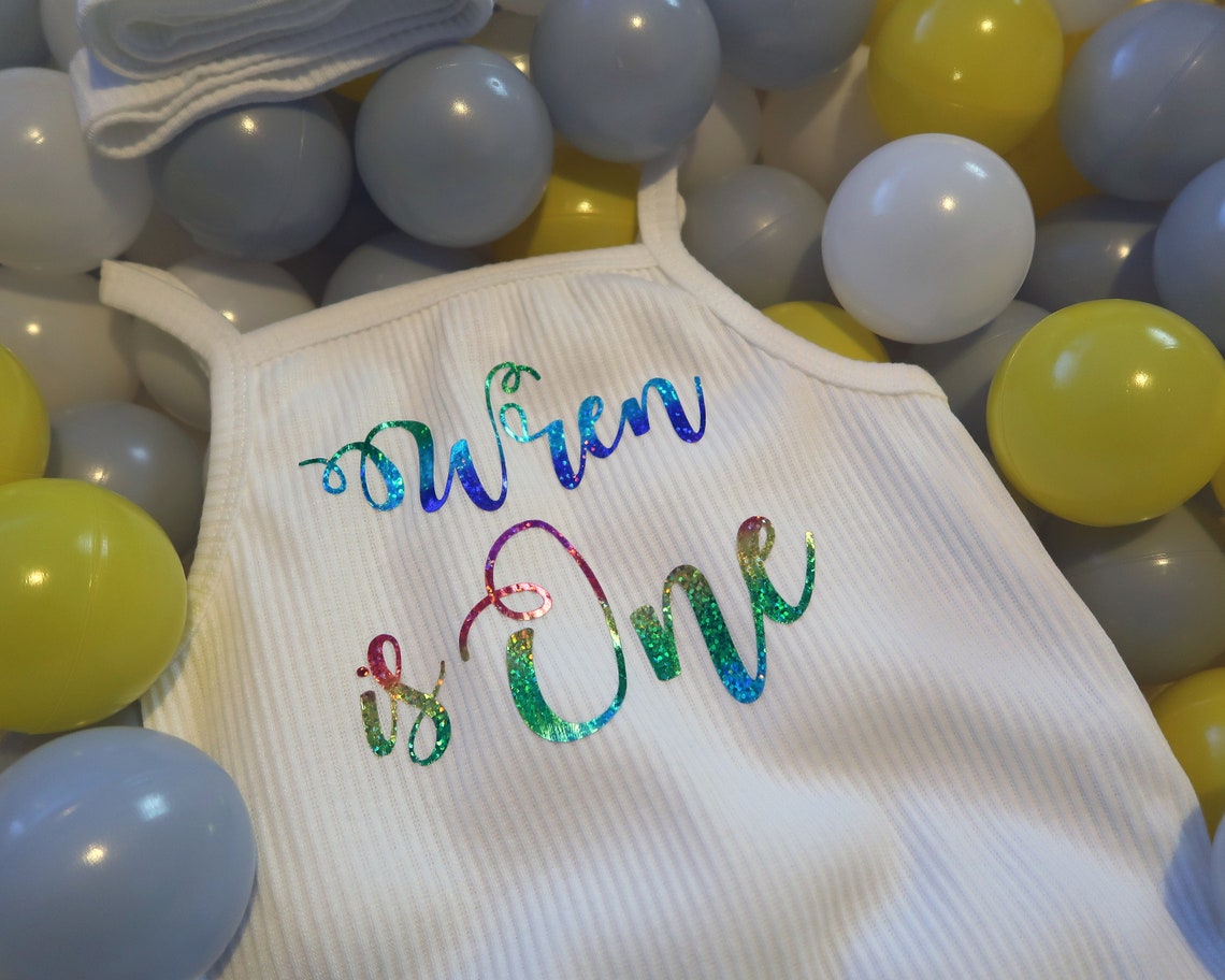 Personalised First Birthday Vest. Spaghetti Strep Ribbed Etsy