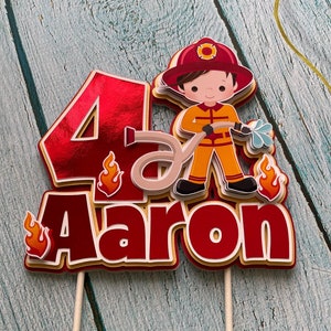 Paw Patrol Cake Topper Personalised *STURDY* Kids Birthday Party Decorations