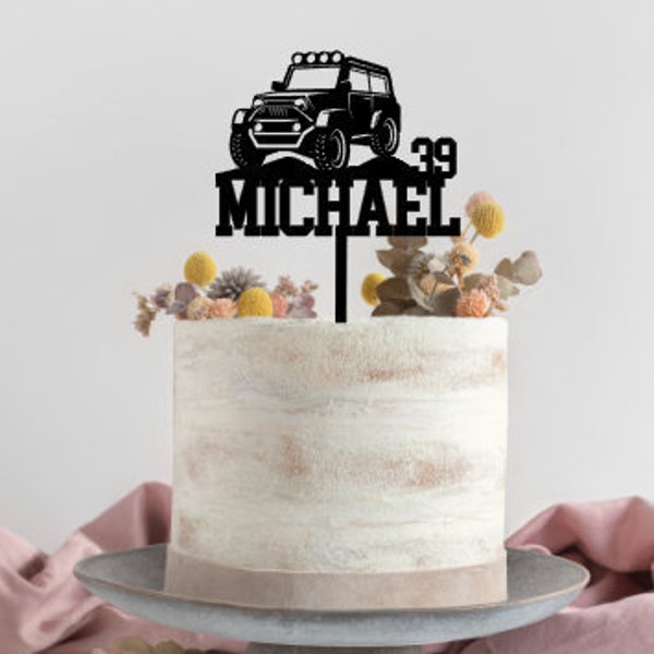 Off Road  cake topper, Off Road Truck cake topper, personalized Jeep inspired cake topper, Car cake topper, off road party