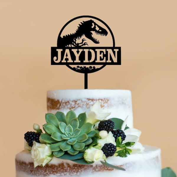 Dinosaur  cake topper, Dinosaur party, Dino table decoration, Party decor, Cake Decorations, Party supplies, Party decorations