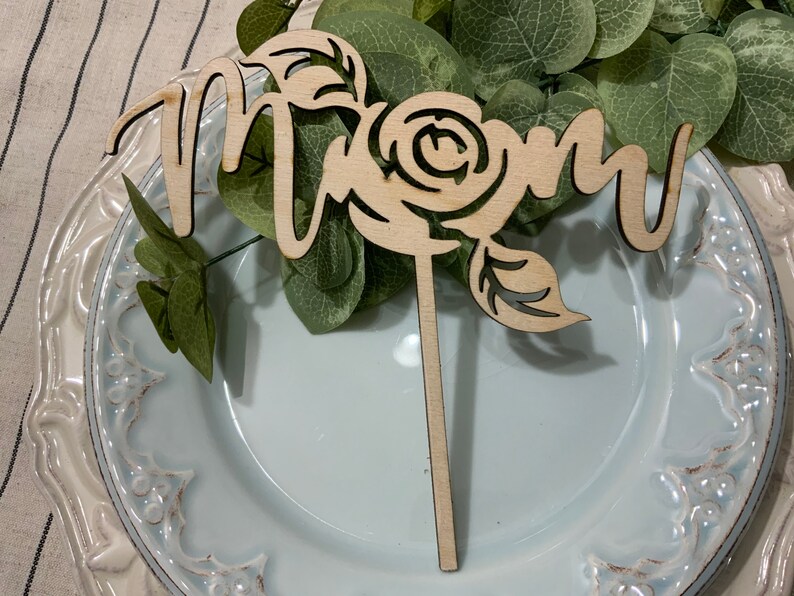 Mom cake topper Happy Mother\u2019s Day cake topper Mom party