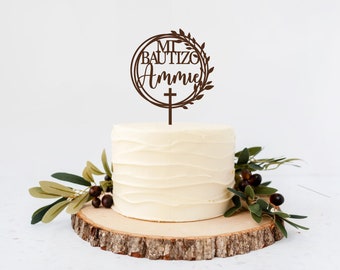 Mi Bautizo Cake Topper,God Bless Topper, Religious Party, Religious Decoration, Baptism Cake Topper, Baptism Decoration