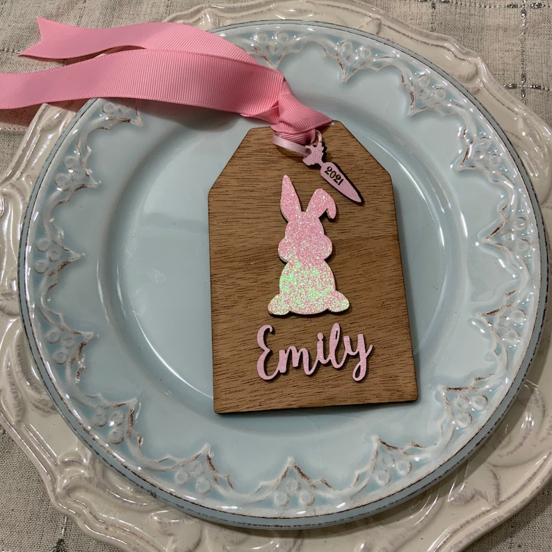 Easter tags Easter placecards Easter bunny Easter basket tags