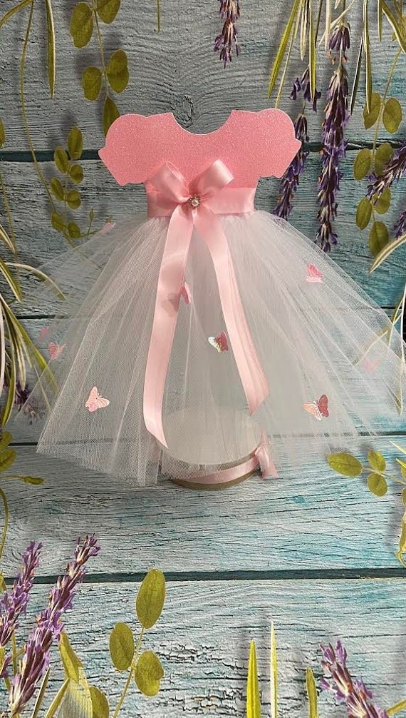Tutu Dress Centerpiece, Tutu Baby Shower, Pink Ballerina Baby 