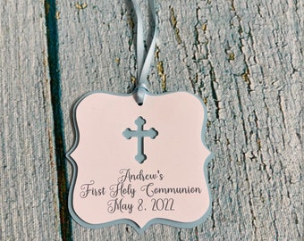 Baptism favor tags, Mi bautizo, My baptism gift tag, Christening  thank you tag, First Communion favor tag, Christening favor tag, Cross tag