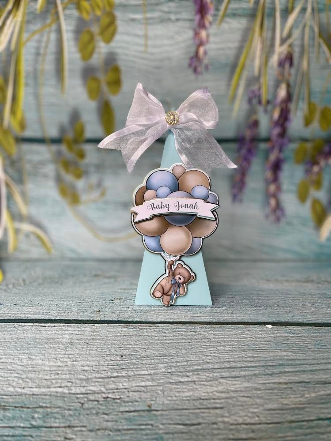 Teddy Bear Baby Shower Favor Box, We Can Bearly Wait Party, Custom ...