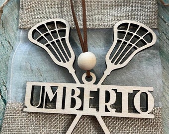 Lacrosse ornament, Custom Lacrosse Gift, Lacrosse Christmas Tree, Lacrosse, Personalized Ornament, Personalized Gift