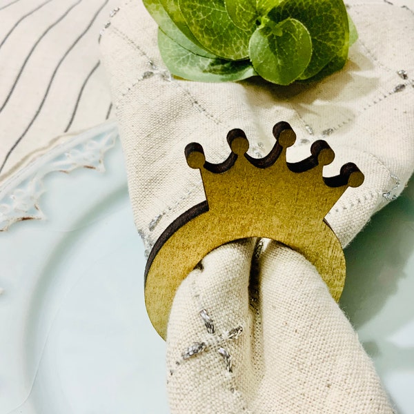 Princess Napkin Ring Etsy