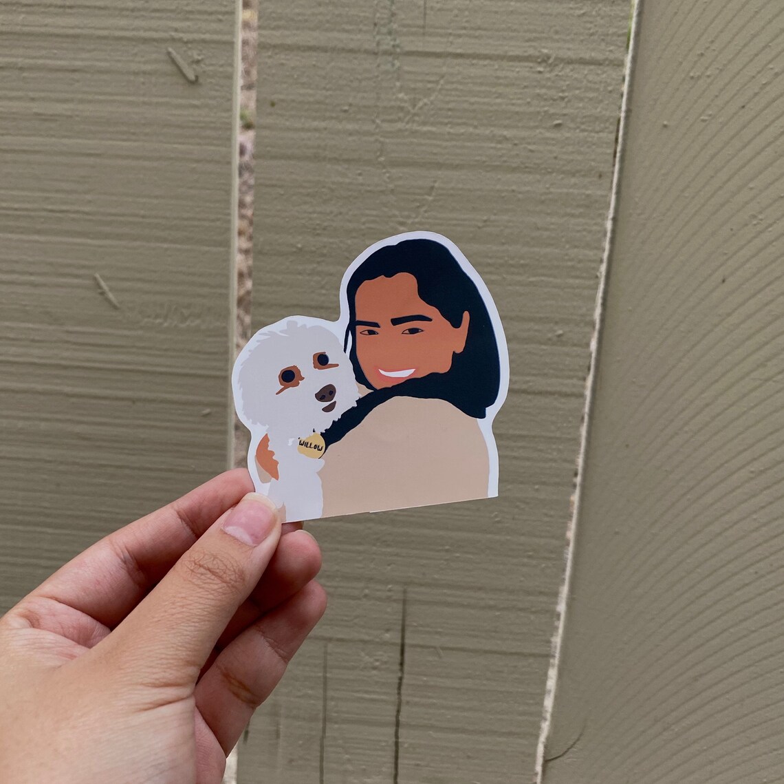 Custom Photo Stickers Portrait Sticker Drawing Digital File Etsy