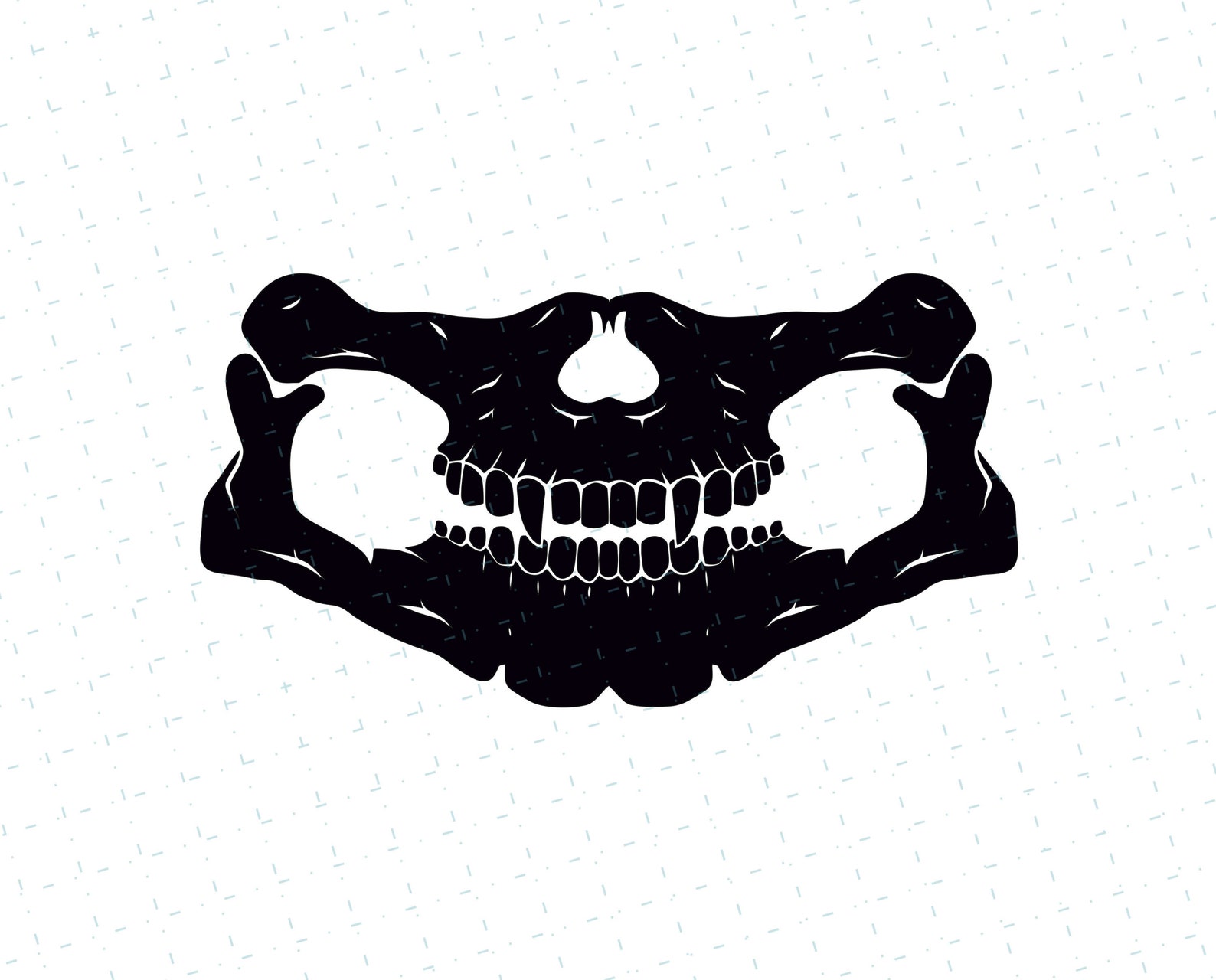 Skull Face Mask SVG Halloween Face Mask SVG Skull Mask Etsy