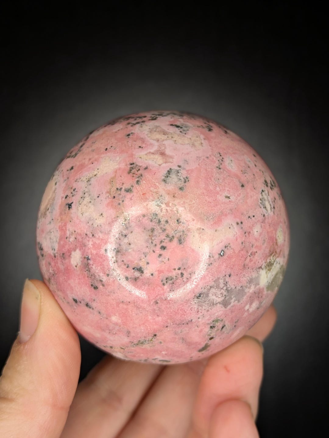 Polished Peruvian Rhodonite Crystal Sphere - Etsy