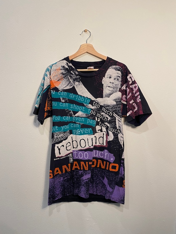 Vintage 90s David Robinson San Antonio All over pr