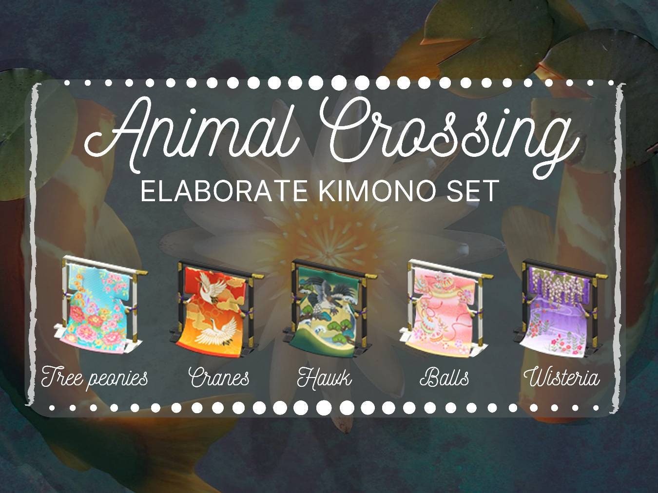 Animal Crossing ACNH Elaborate Kimono Set Etsy