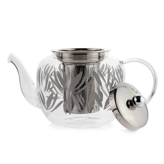 Théière en verre borosilicaté personnalisée