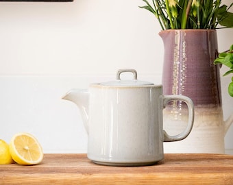 Teiera in ceramica color crema con infusore: Scandi Home Oslo 1L