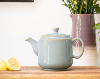 Teiera in ceramica blu uovo d'anatra: stile Scandi Home Frederiksberg