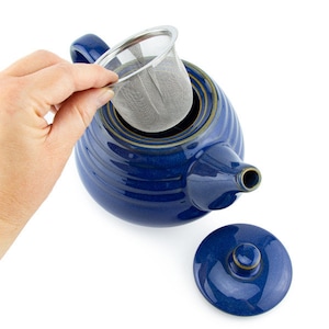 Scandi Home 800ml Reactive Blue Malmo Designer Ceramic Teapot with Infuser Perfect for any Kitchen or Home image 6