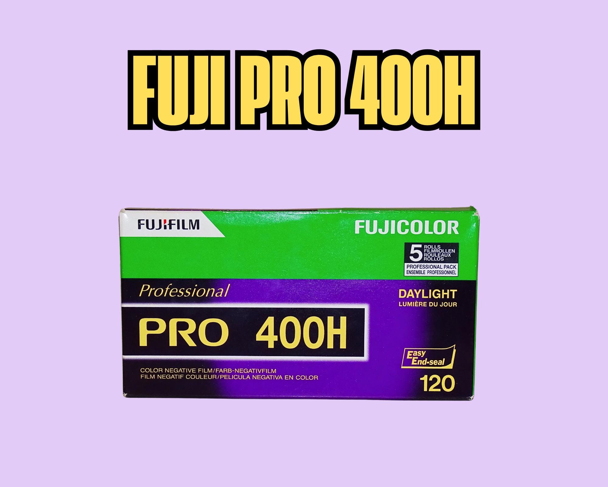 Fujicolor PRO 400H 120フィルム 3本入り Fujifilm Fujicolor Color Negative Film Professional 400 NPH