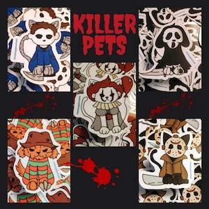 Horror Movie Pet Stickers