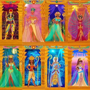 Egyptian Gods and Goddess Collection Prints