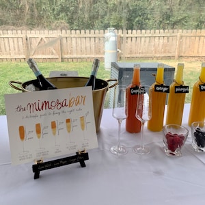 Mimosa Bar Sign [Digital Download] | Brunch Sign | Mimosa Bar | Bottomless Mimosa Print | Brunch and Bubble Art | Brunch Decoration Digital