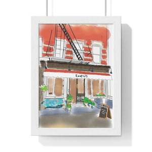Emmett&#39;s Pizza New York Illustration | New York City Art Print | NYC Wall Art | NYC Poster | New York Watercolor | Gallery Wall Set