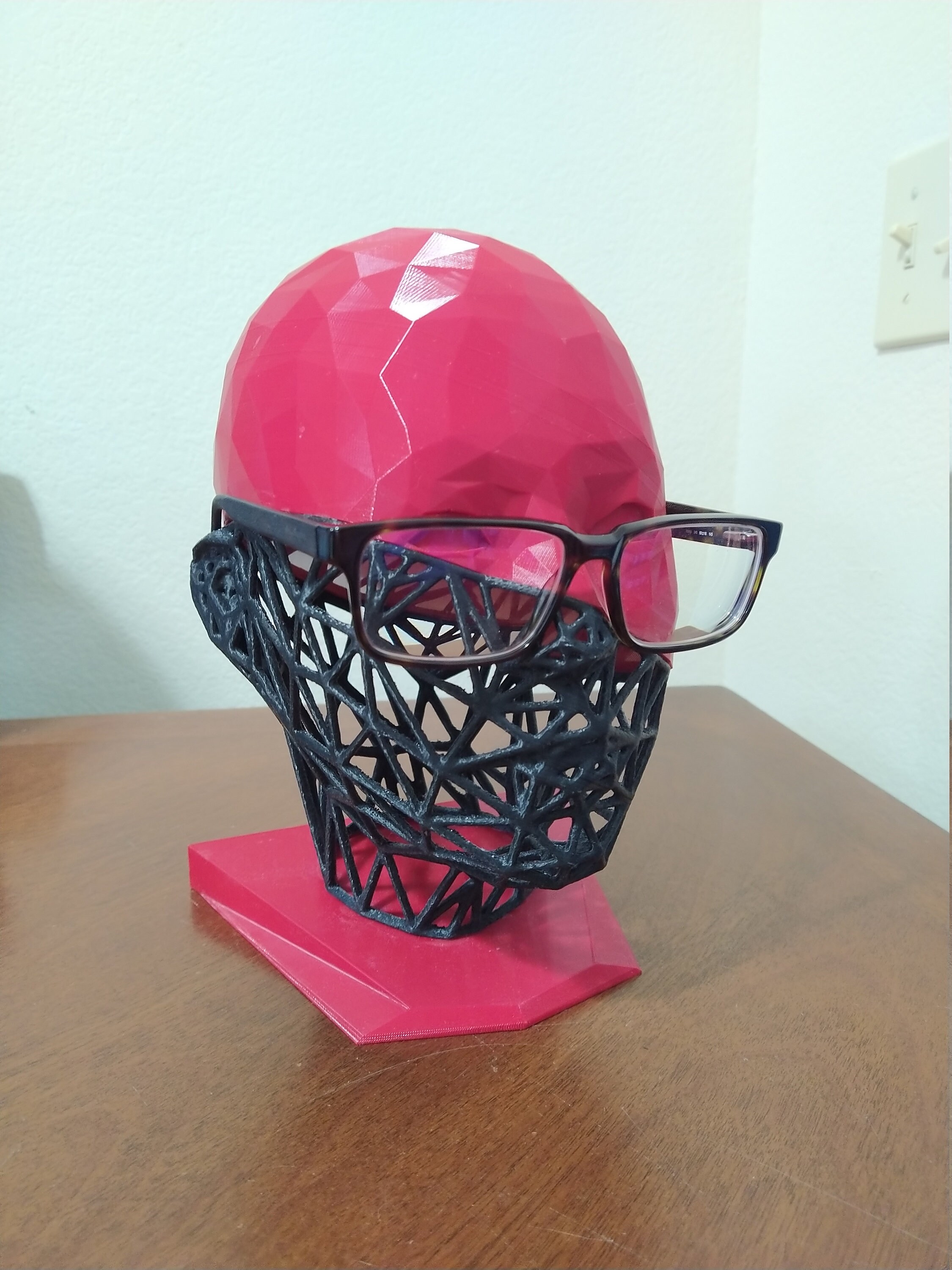 Red Headphone and VR Headset Headphone Stand Mannequin Head Etsy