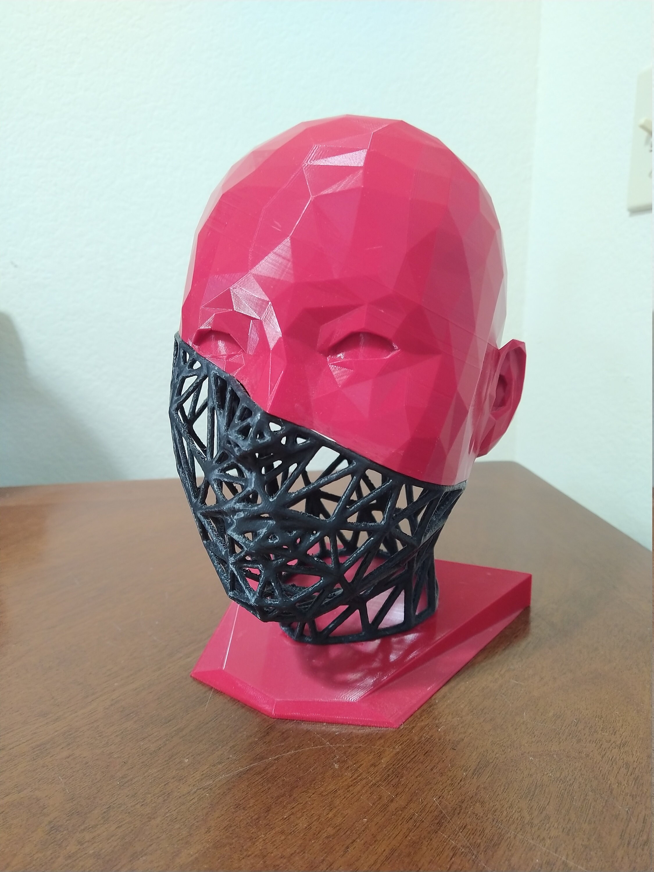 Red Headphone and VR Headset Headphone Stand Mannequin Head Etsy