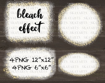 Bleicheffekt png, Gepard Hintergrund mit Bleicheffekt, Distressed Hintergrund, Grunge, Leopard Print 3er Set Overlay Instant Download