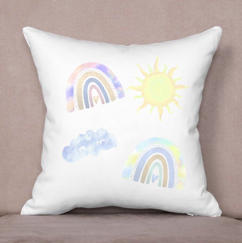 Boho Rainbow Clipart Rainbow PNG Pastel Neutral Colours - Etsy