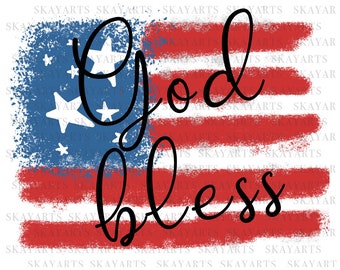 Stars and Stripes Splatter Paint Digital Download Independence Day PNG God Bless American Flag Sublimation PNG  USA Patriotic 4th of July