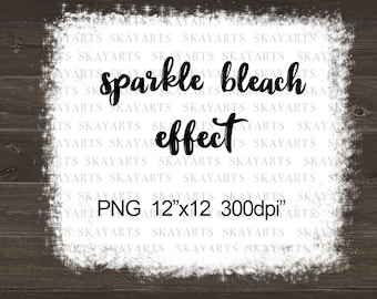 Bleicheffekt png, gebleichtes Glitzereffekt Design, für digitales Bleichmittel Mockup, Distressed Hintergrund Rechteck Overlay instant download
