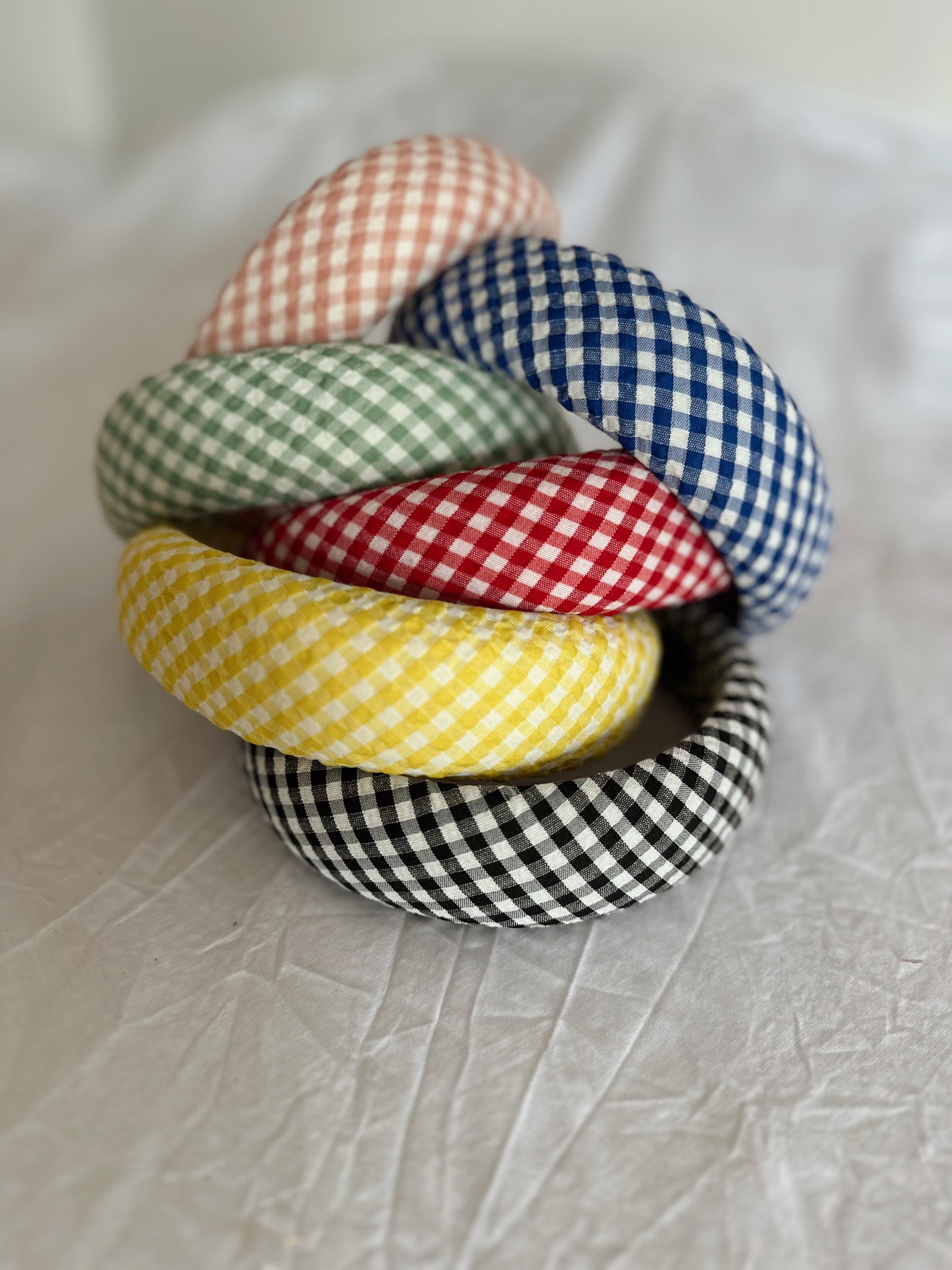 Gingham Headband Hairband, Hair Accessories, Hairband, Summer