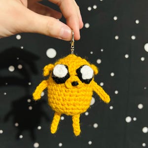 crochet dog keychain