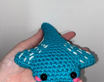 Crochet Mini Stingray Plushie