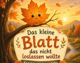 Kamishibai Autumn Story – The Little Leaf That Wouldn't Let Go | Picture Cards for Kindergarten, Daycare & Preschool | PDF File