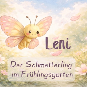 Kamishibai story Spring - Leni the Butterfly, picture cards for kindergarten, spring, natural history, story for under-3s