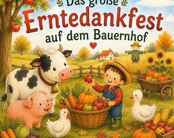 Kamishibai Harvest Festival – The Big Harvest Festival on the Farm | Autumn Story for Kindergarten & Daycare